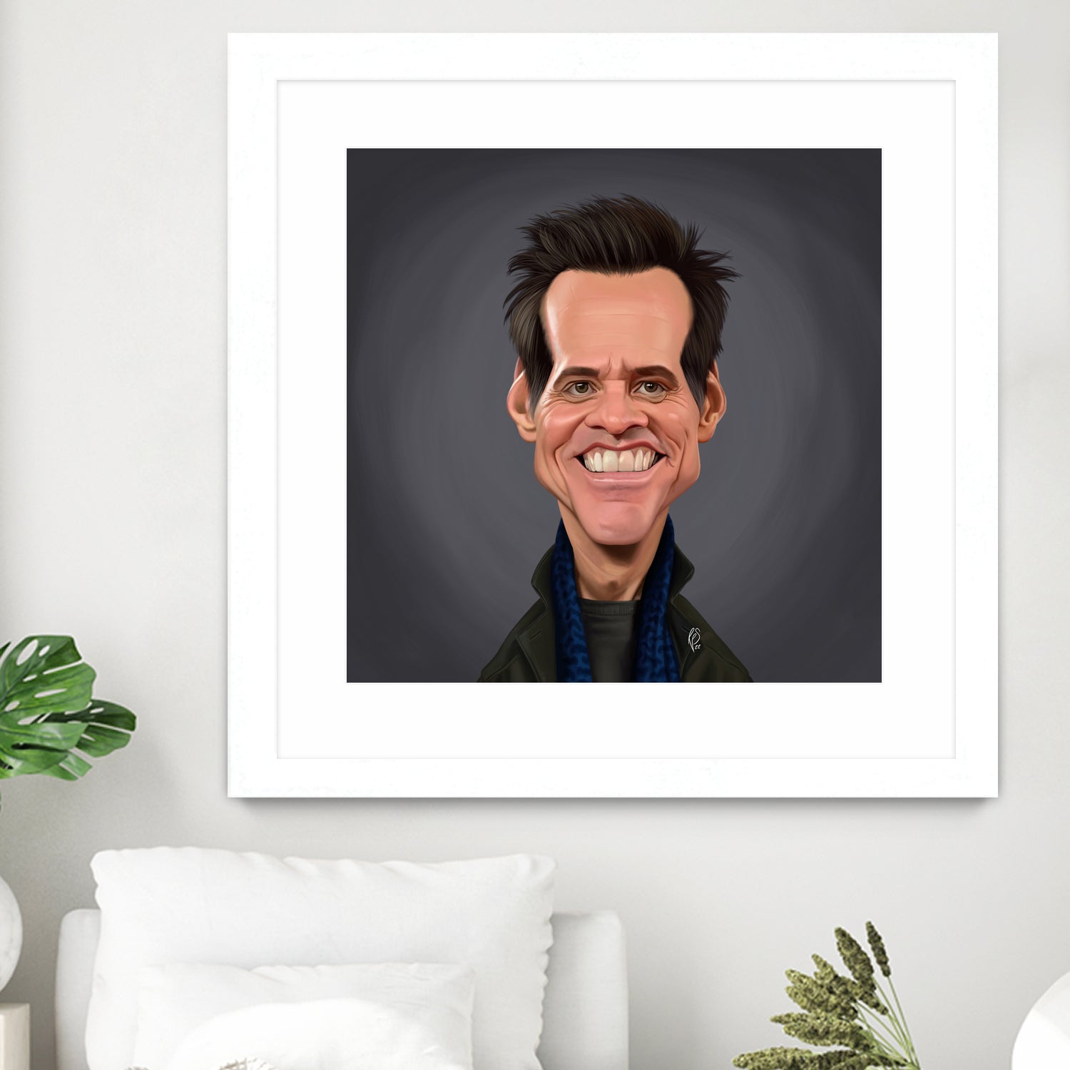 Jim Carrey by Rob Snow on GIANT ART - brown digital painting