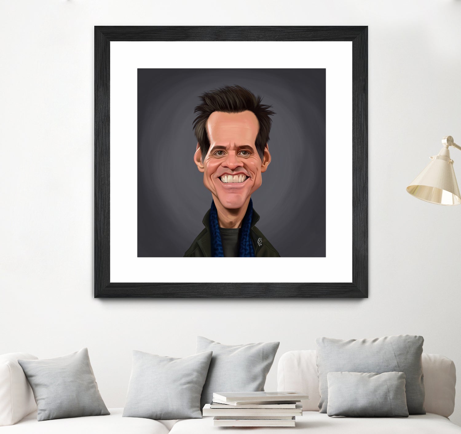 Jim Carrey by Rob Snow on GIANT ART - brown digital painting