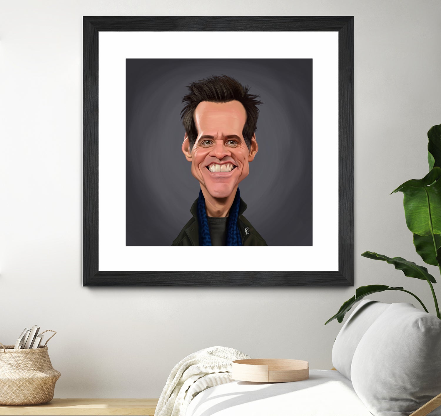 Jim Carrey by Rob Snow on GIANT ART - brown digital painting