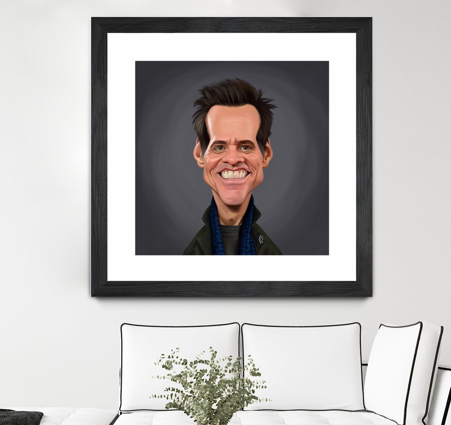 Jim Carrey by Rob Snow on GIANT ART - brown digital painting