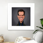 Jim Carrey by Rob Snow on GIANT ART - brown digital painting