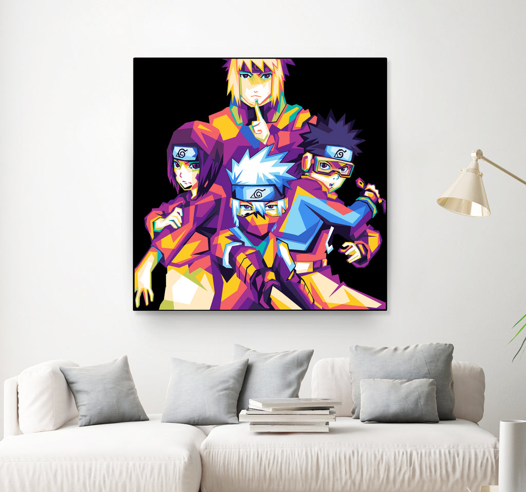 kakashi tim by saidi say on GIANT ART - black digital painting