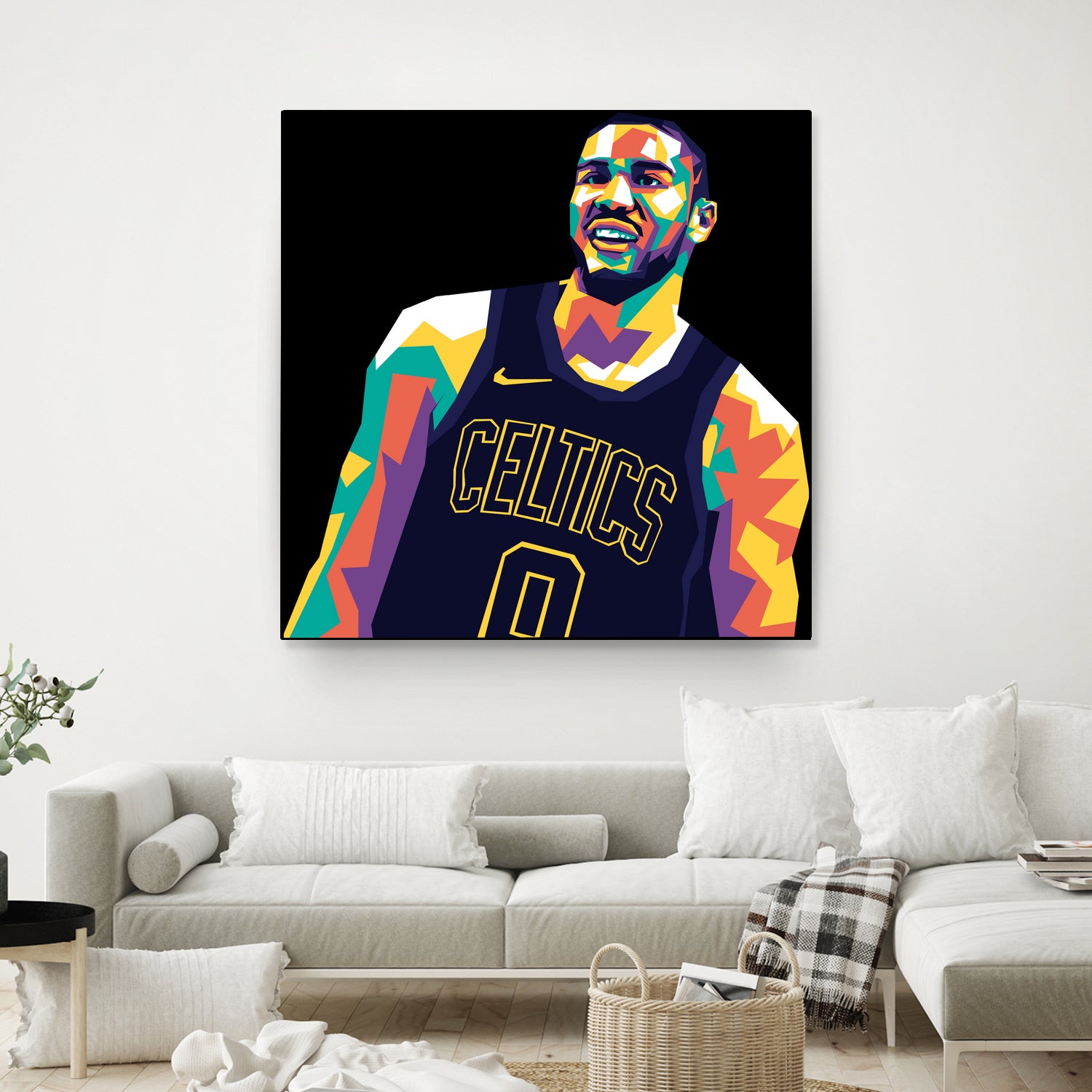 Jayson Tatum by saidi say on GIANT ART - black digital painting