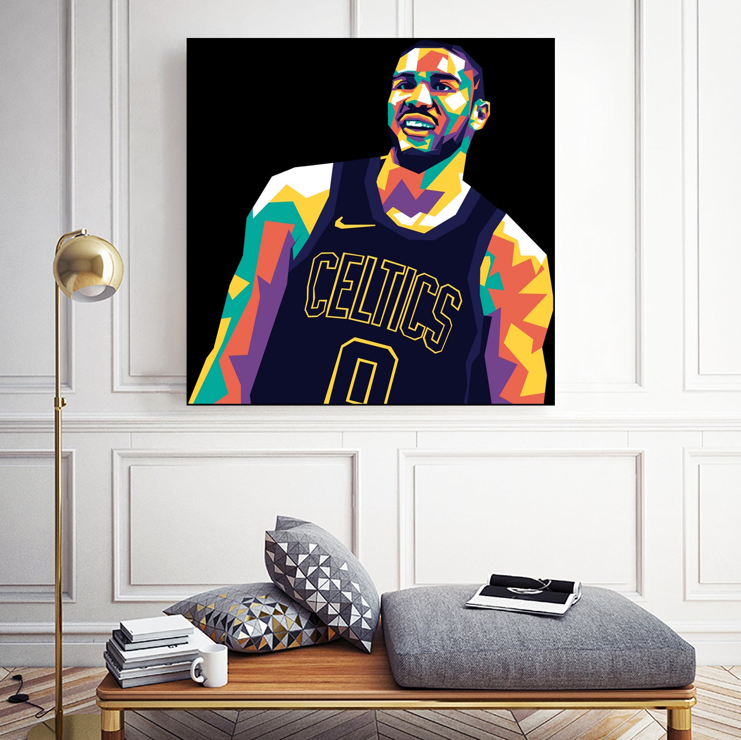 Jayson Tatum by saidi say on GIANT ART - black digital painting