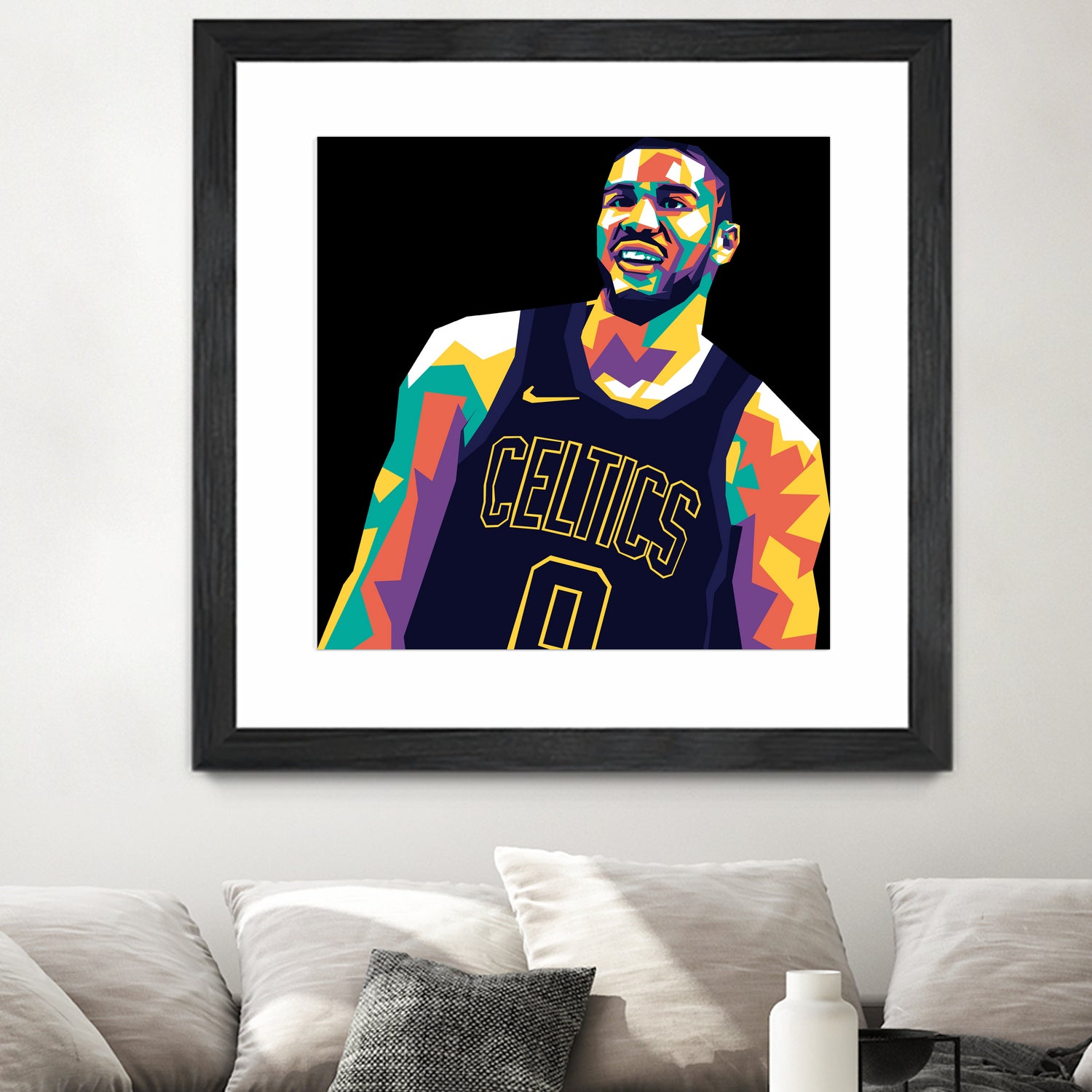 Jayson Tatum by saidi say on GIANT ART - black digital painting