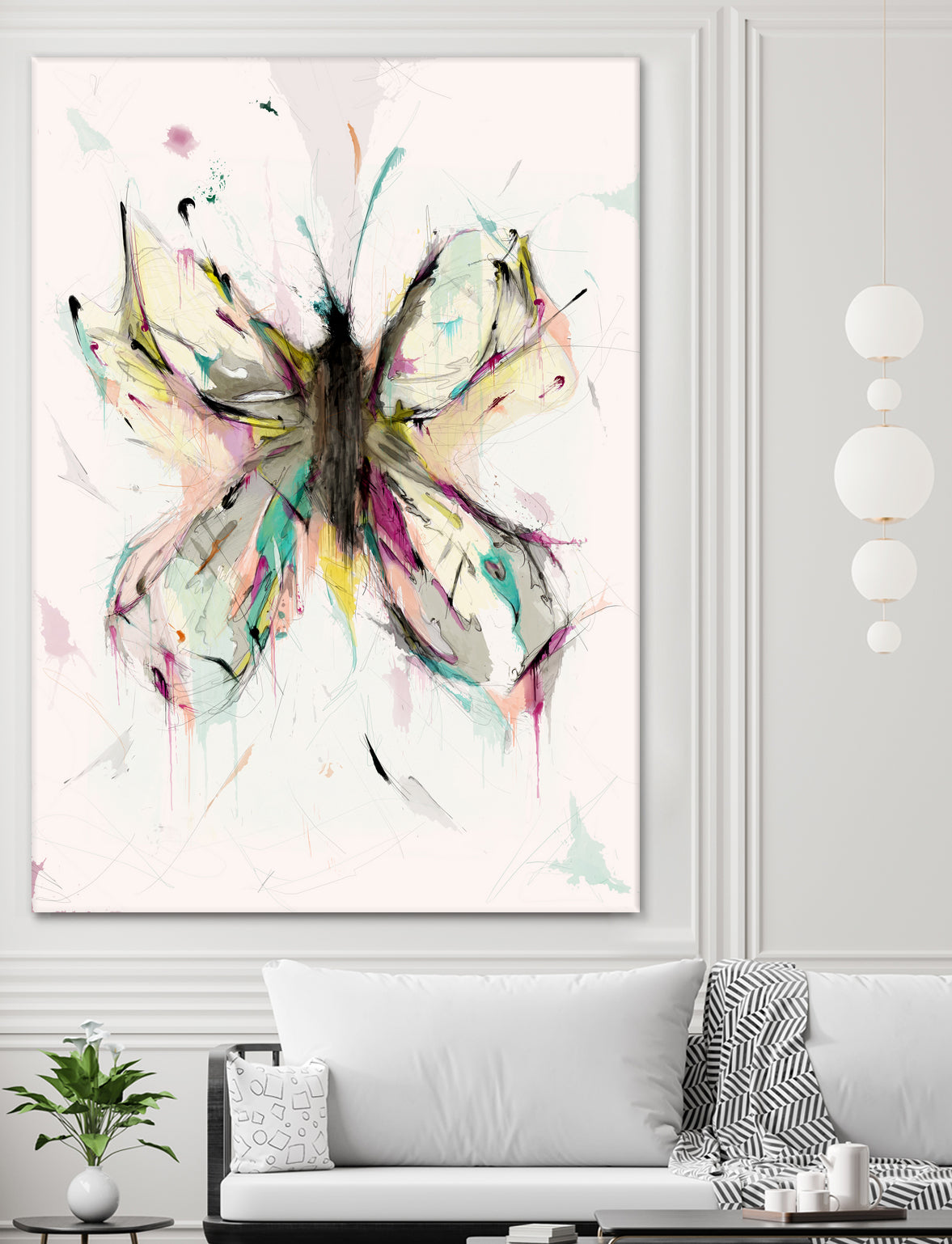 Butterfly by Parker Gibson on GIANT ART - pink digital painting