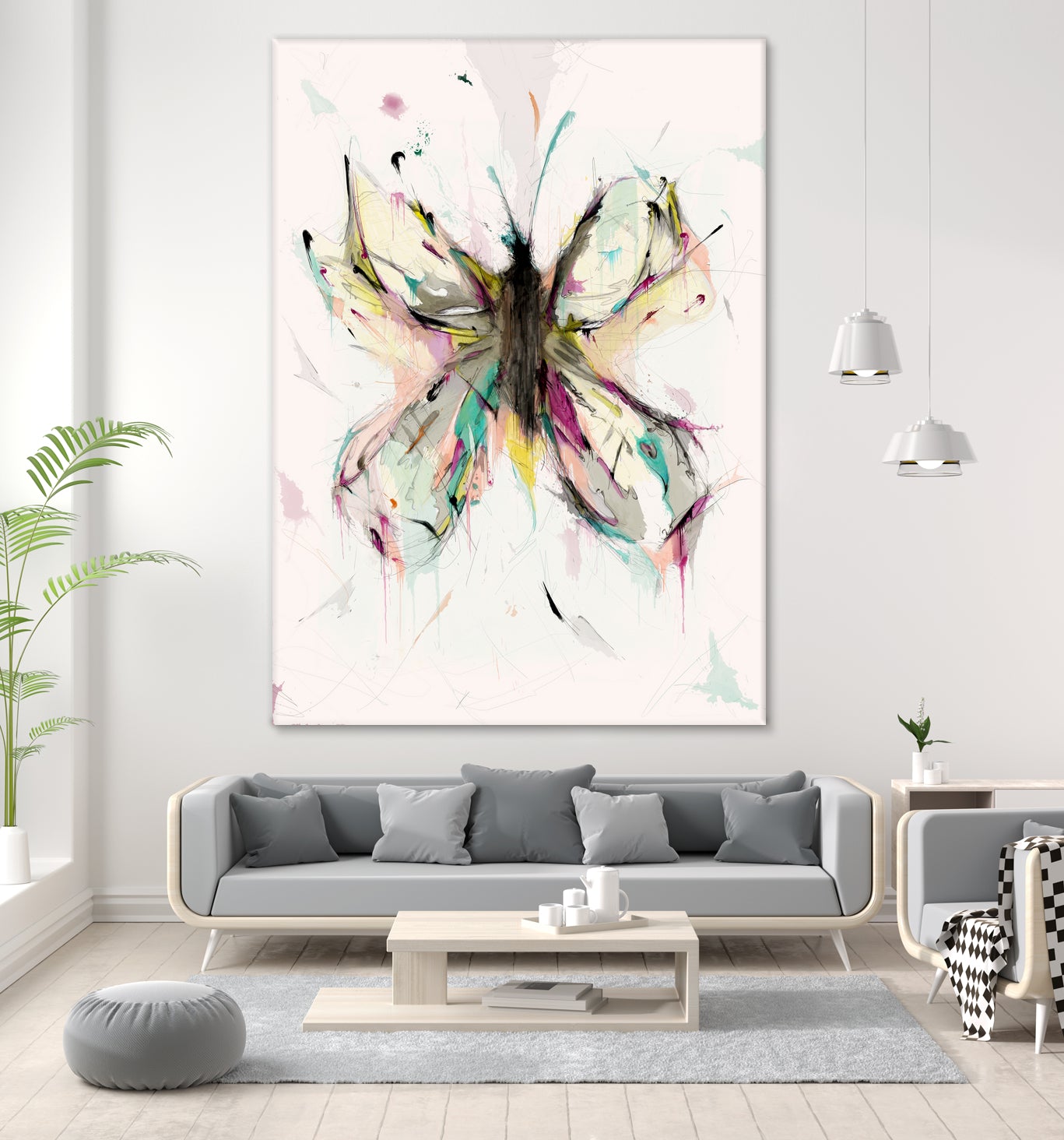 Butterfly by Parker Gibson on GIANT ART - pink digital painting