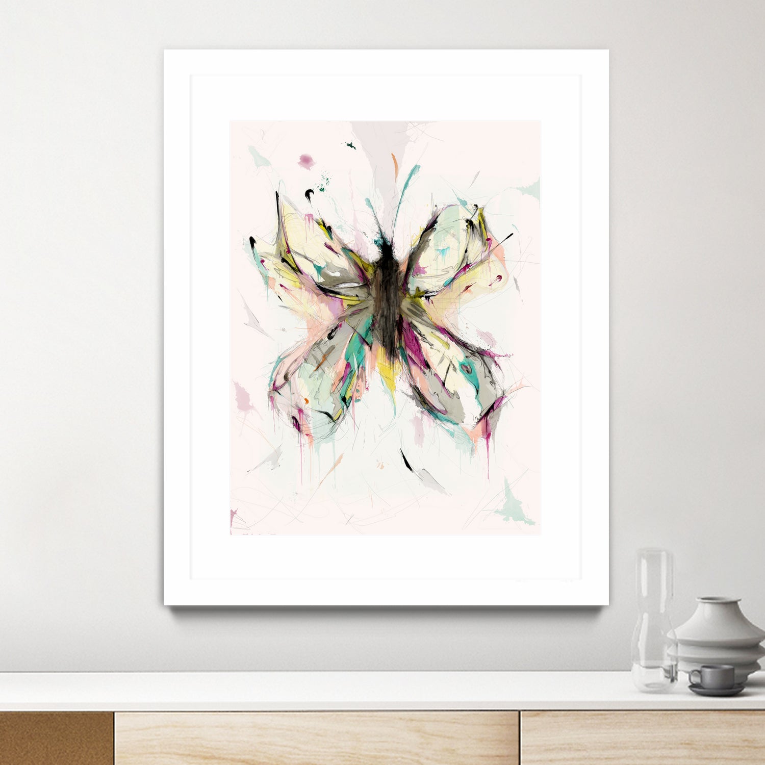 Butterfly by Parker Gibson on GIANT ART - pink digital painting