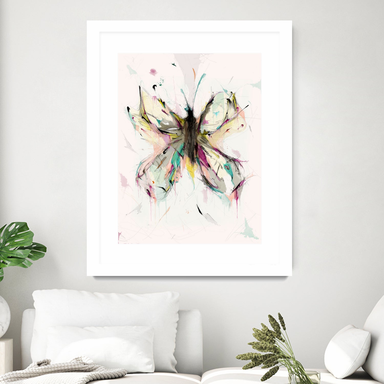 Butterfly by Parker Gibson on GIANT ART - pink digital painting