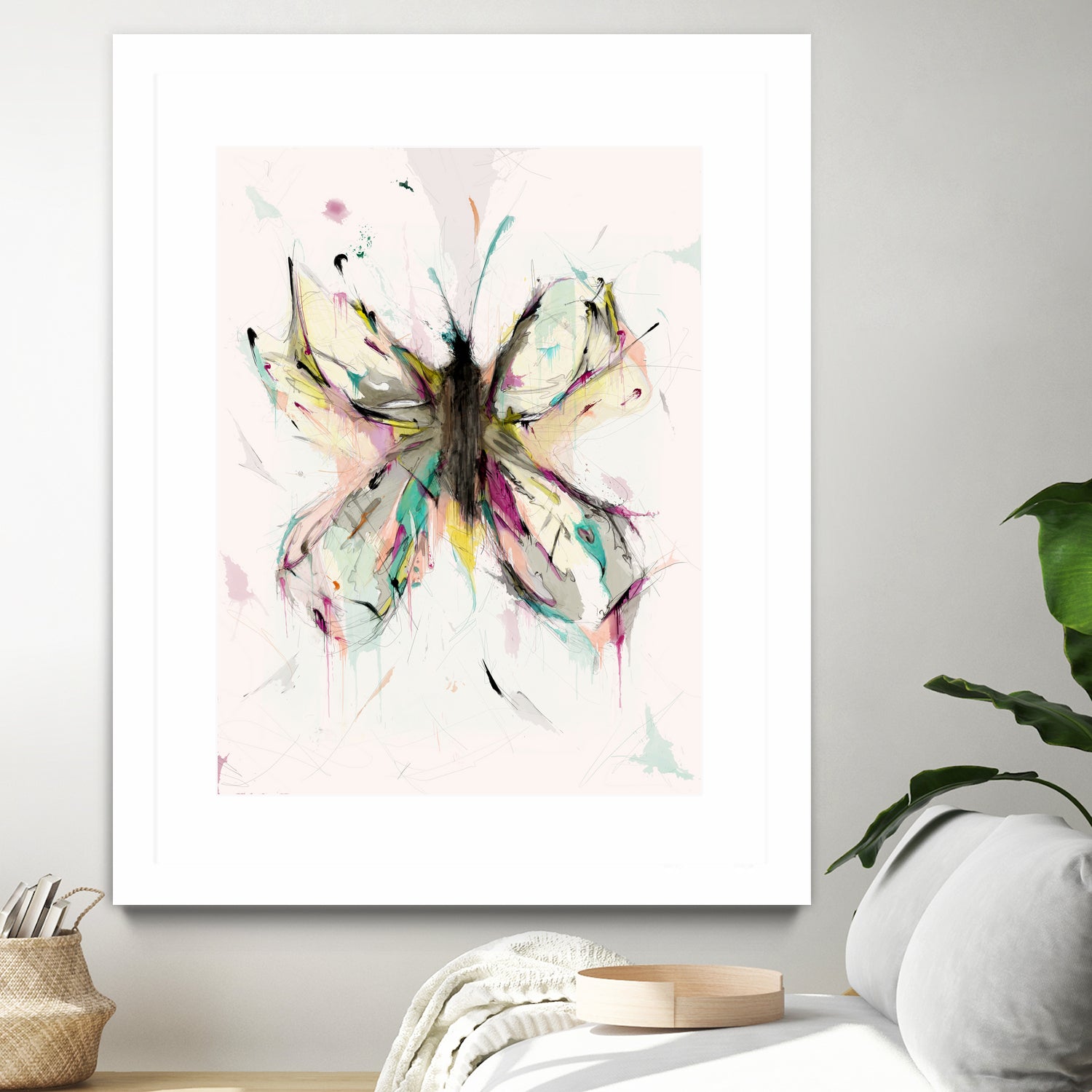 Butterfly by Parker Gibson on GIANT ART - pink digital painting