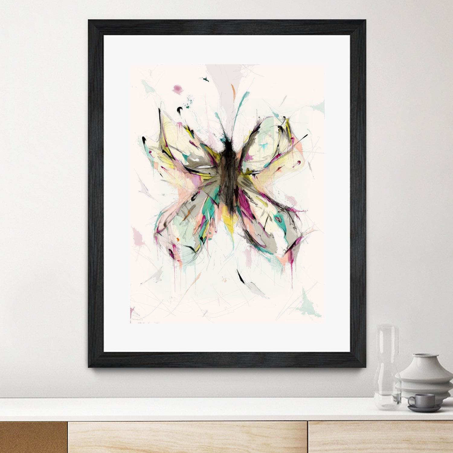 Butterfly by Parker Gibson on GIANT ART - pink digital painting