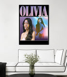 Olivia Rodrigo 90s Vintage by Nguyet Nguyen Thi Bich on GIANT ART - black digital painting