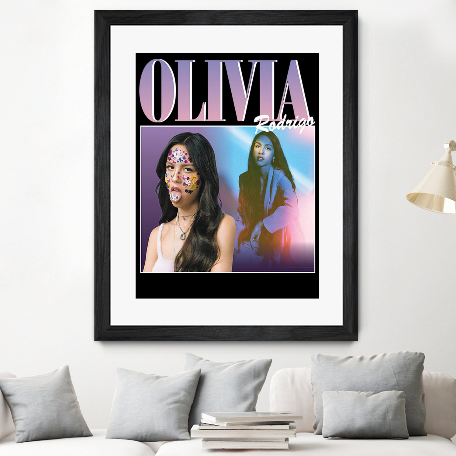 Olivia Rodrigo 90s Vintage by Nguyet Nguyen Thi Bich on GIANT ART - black digital painting