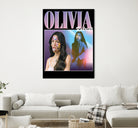 Olivia Rodrigo 90s Vintage by Nguyet Nguyen Thi Bich on GIANT ART - black digital painting