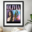 Olivia Rodrigo 90s Vintage by Nguyet Nguyen Thi Bich on GIANT ART - black digital painting