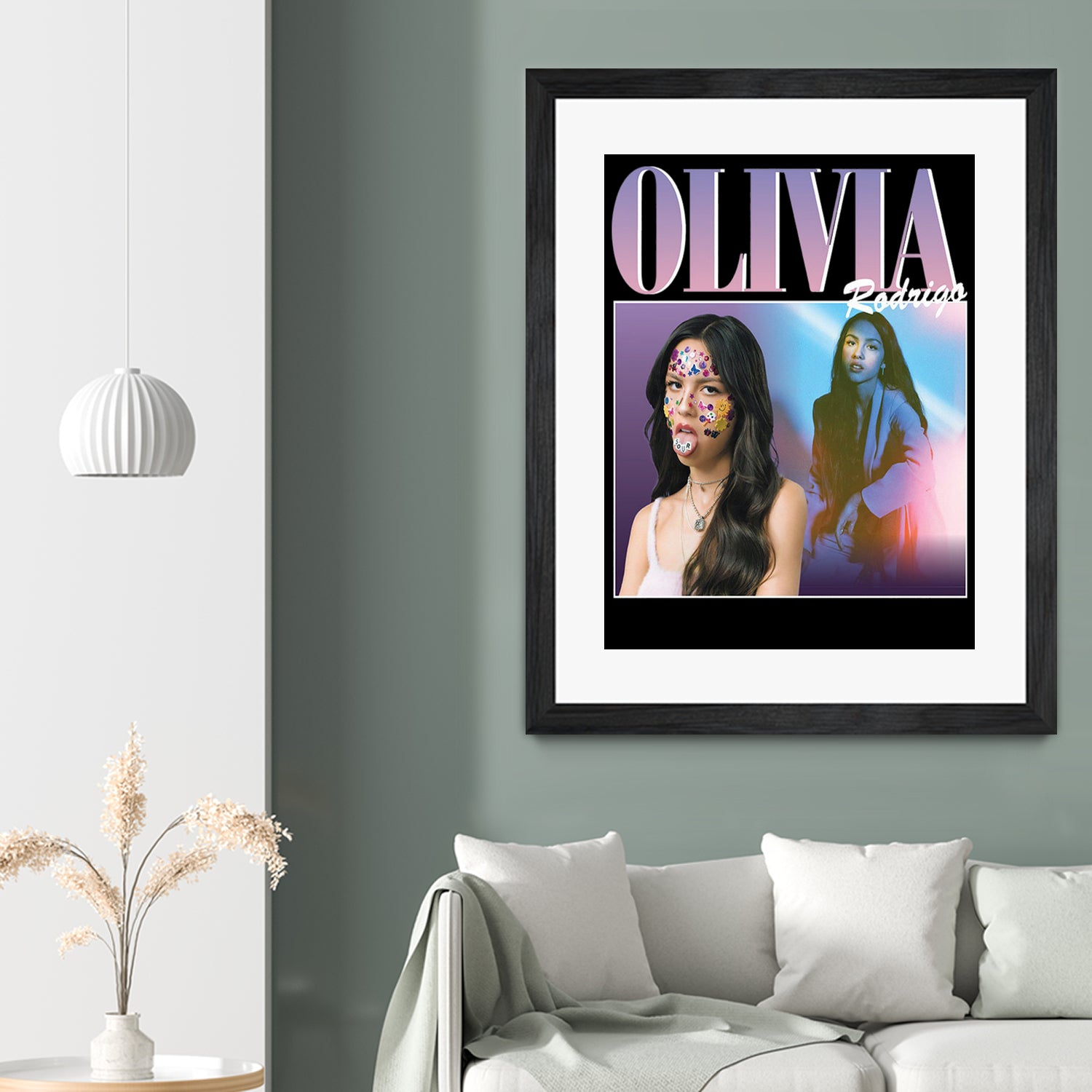 Olivia Rodrigo 90s Vintage by Nguyet Nguyen Thi Bich on GIANT ART - black digital painting