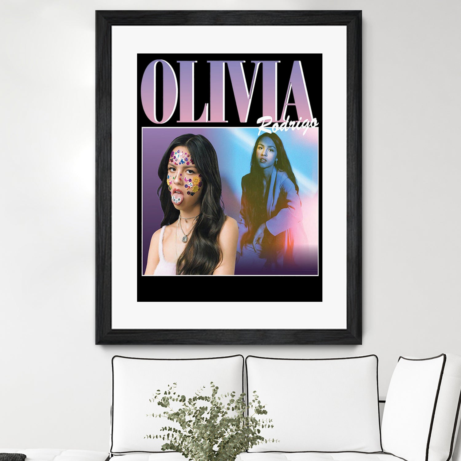 Olivia Rodrigo 90s Vintage by Nguyet Nguyen Thi Bich on GIANT ART - black digital painting