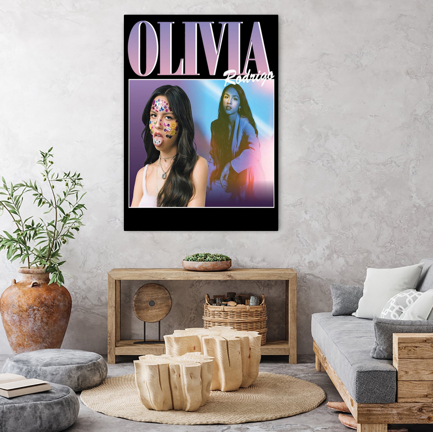 Olivia Rodrigo 90s Vintage by Nguyet Nguyen Thi Bich on GIANT ART - black digital painting