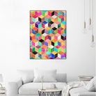 Colorful Cubes by Elisabeth Fredriksson on GIANT ART - pink digital painting