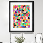 Colorful Cubes by Elisabeth Fredriksson on GIANT ART - pink digital painting