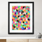 Colorful Cubes by Elisabeth Fredriksson on GIANT ART - pink digital painting