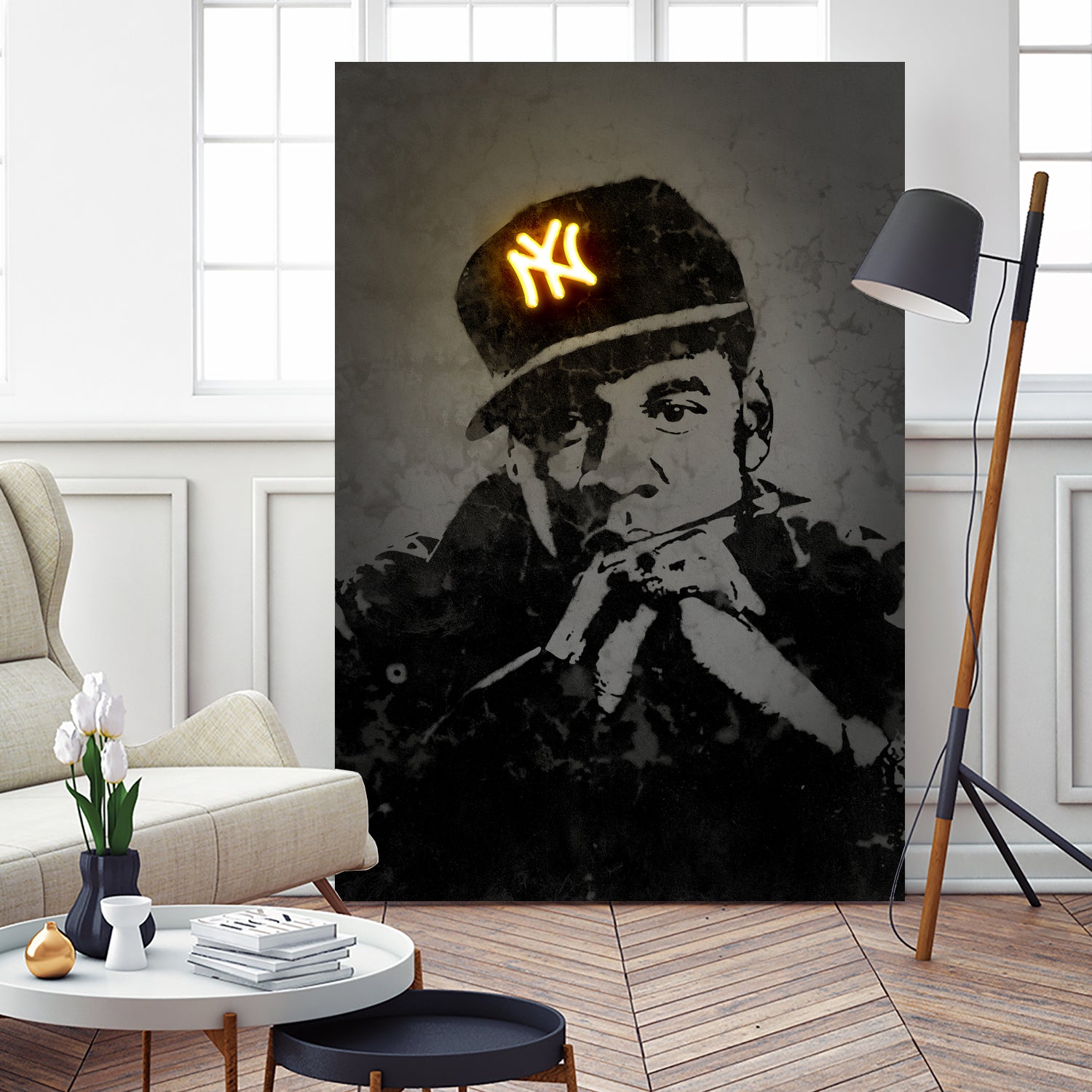 Jay Z by Octavian Mihai Mielu on GIANT ART - gray digital painting