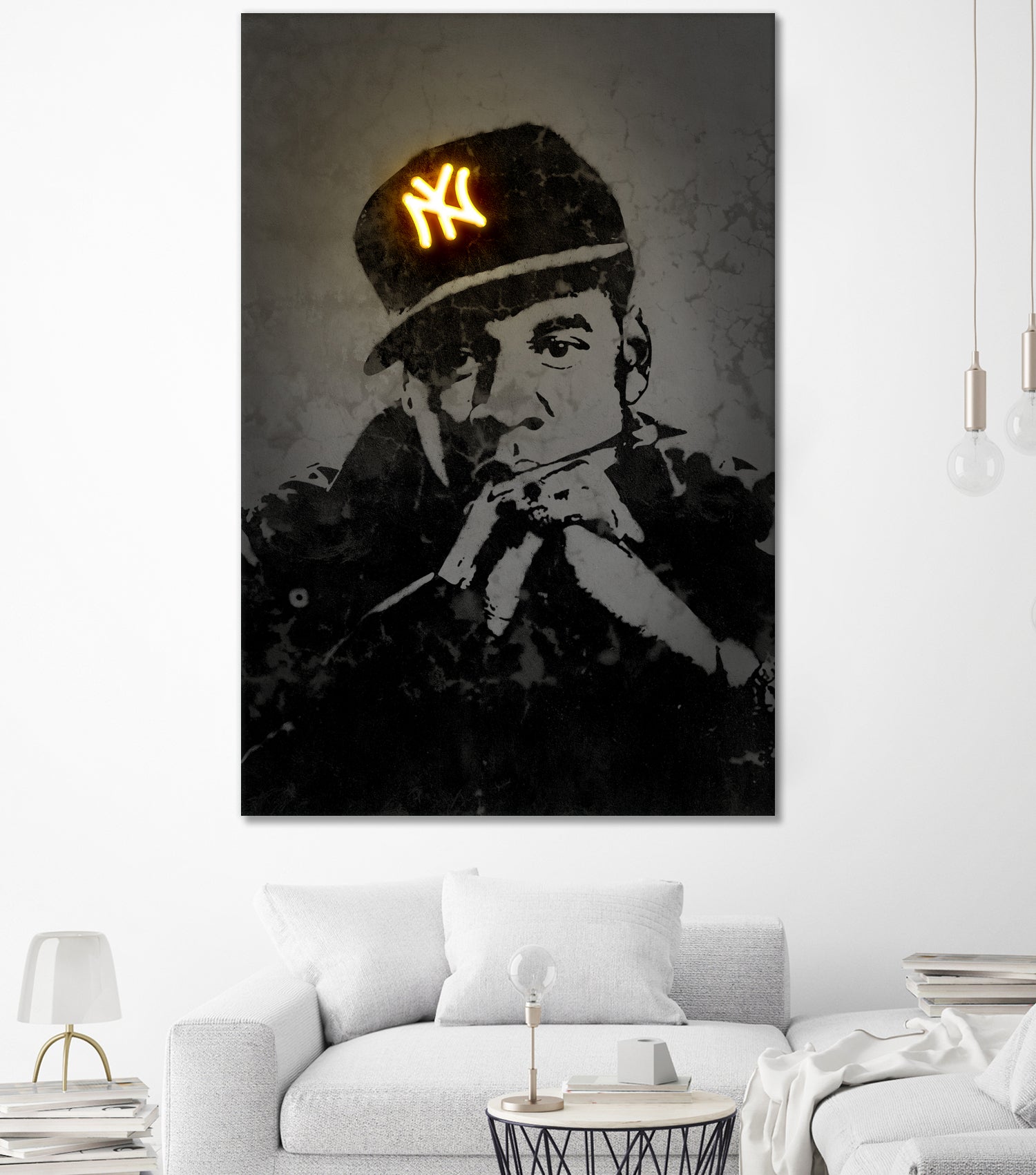 Jay Z by Octavian Mihai Mielu on GIANT ART - gray digital painting