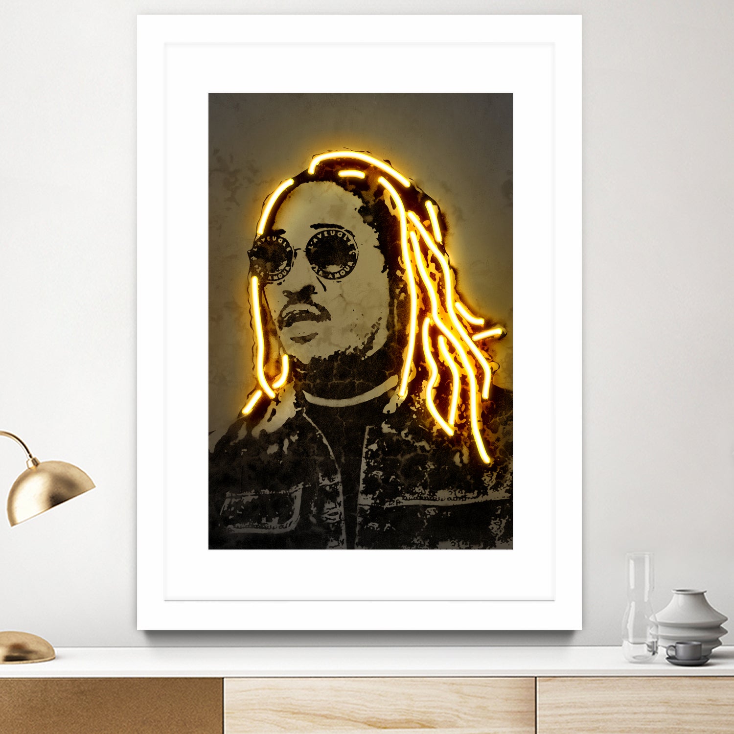 Future by Octavian Mihai Mielu on GIANT ART - yellow digital drawing