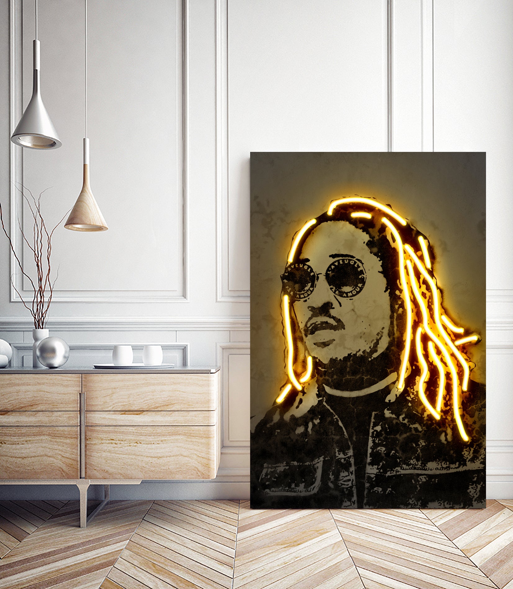 Future by Octavian Mihai Mielu on GIANT ART - yellow digital drawing