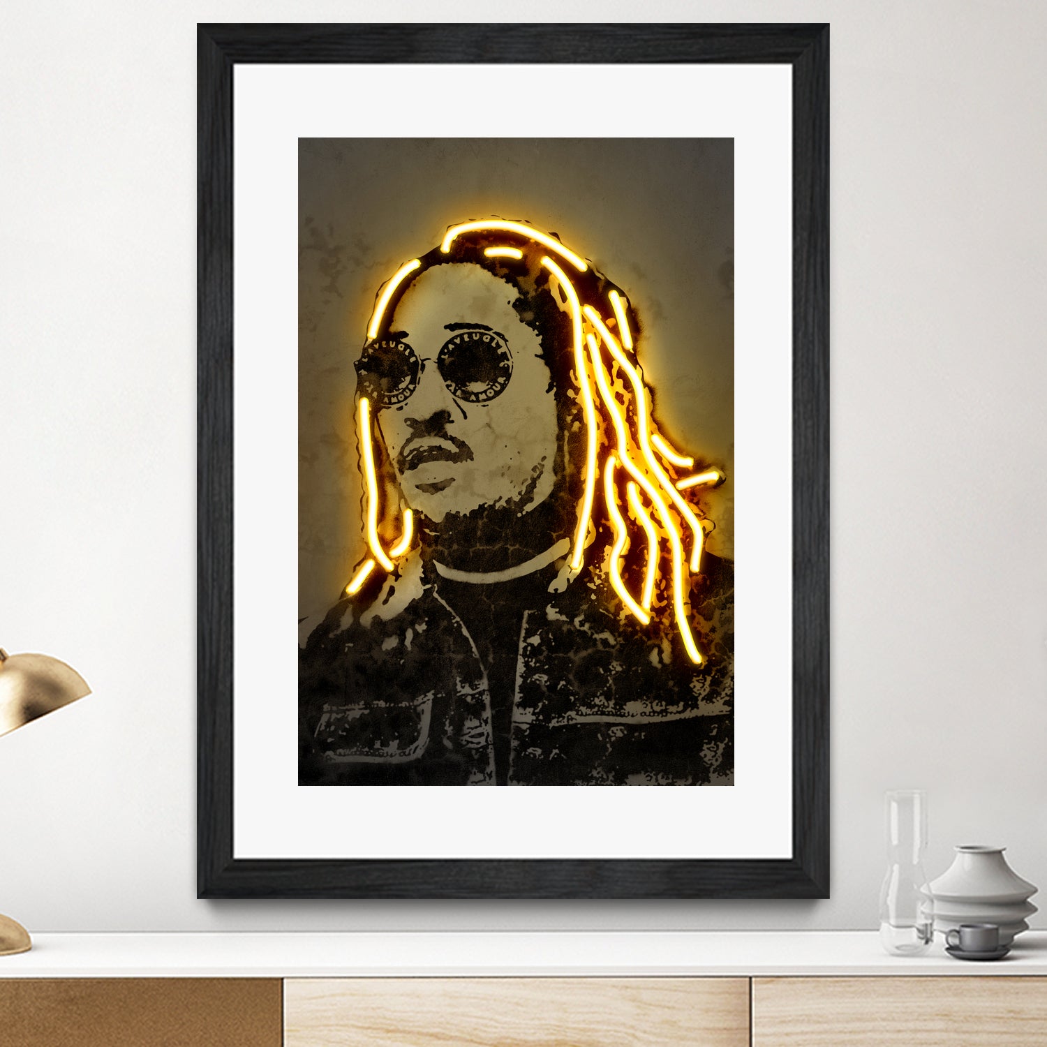 Future by Octavian Mihai Mielu on GIANT ART - yellow digital drawing