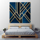 Art Deco Midnight by Elisabeth Fredriksson on GIANT ART - blue digital painting