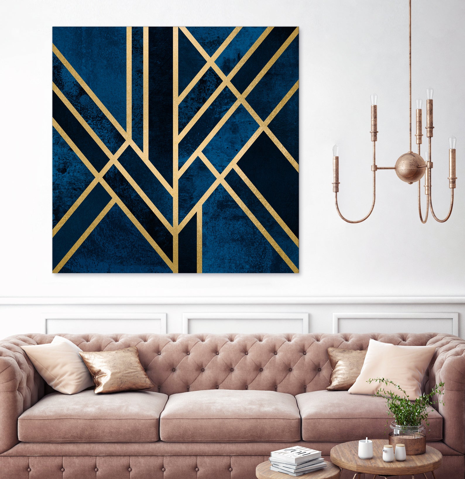 Art Deco Midnight by Elisabeth Fredriksson on GIANT ART - blue digital painting