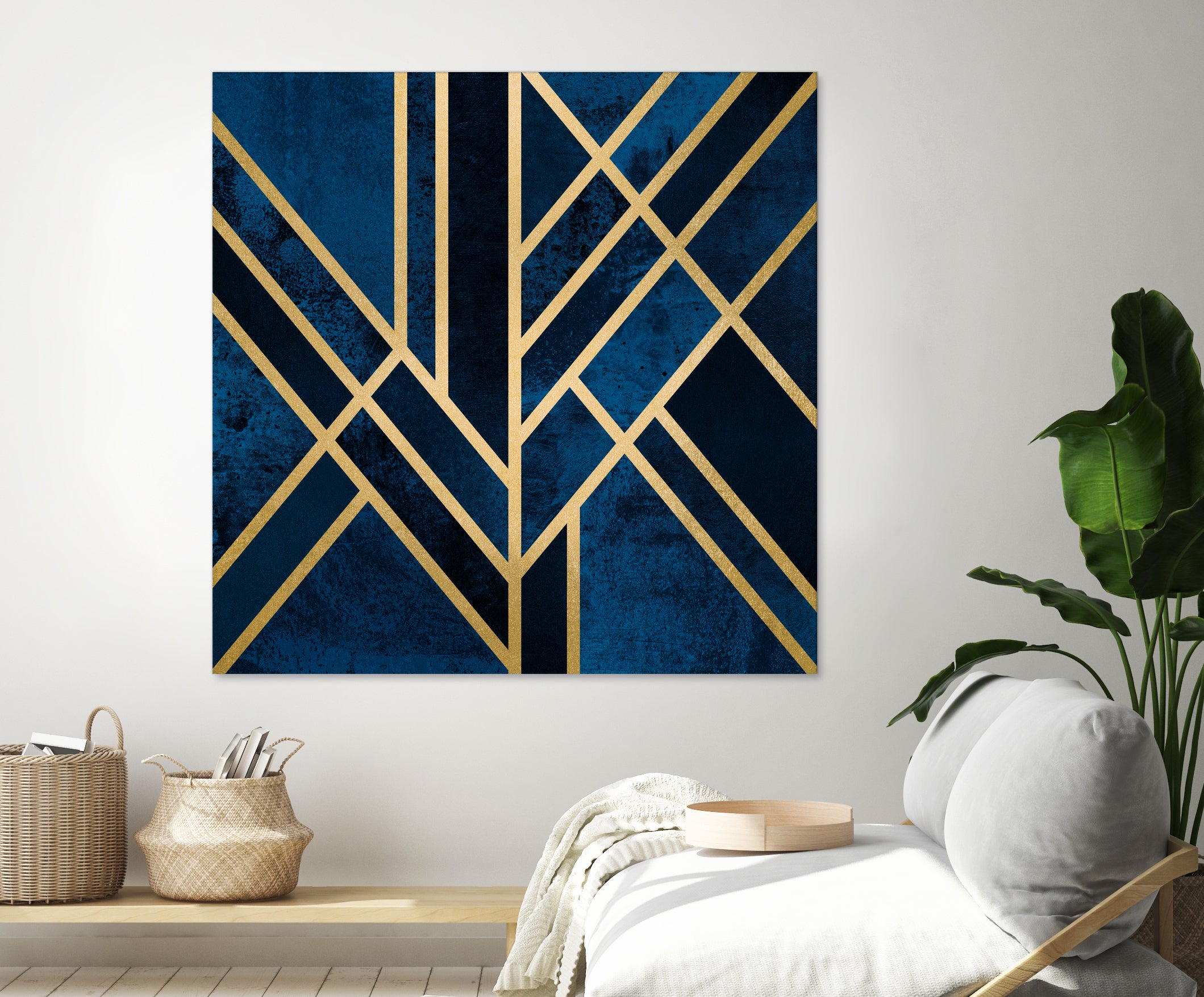 Art Deco Midnight by Elisabeth Fredriksson on GIANT ART - blue digital painting