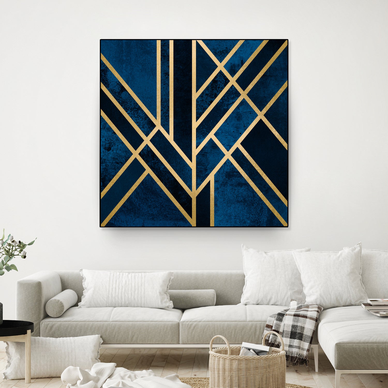 Art Deco Midnight by Elisabeth Fredriksson on GIANT ART - blue digital painting