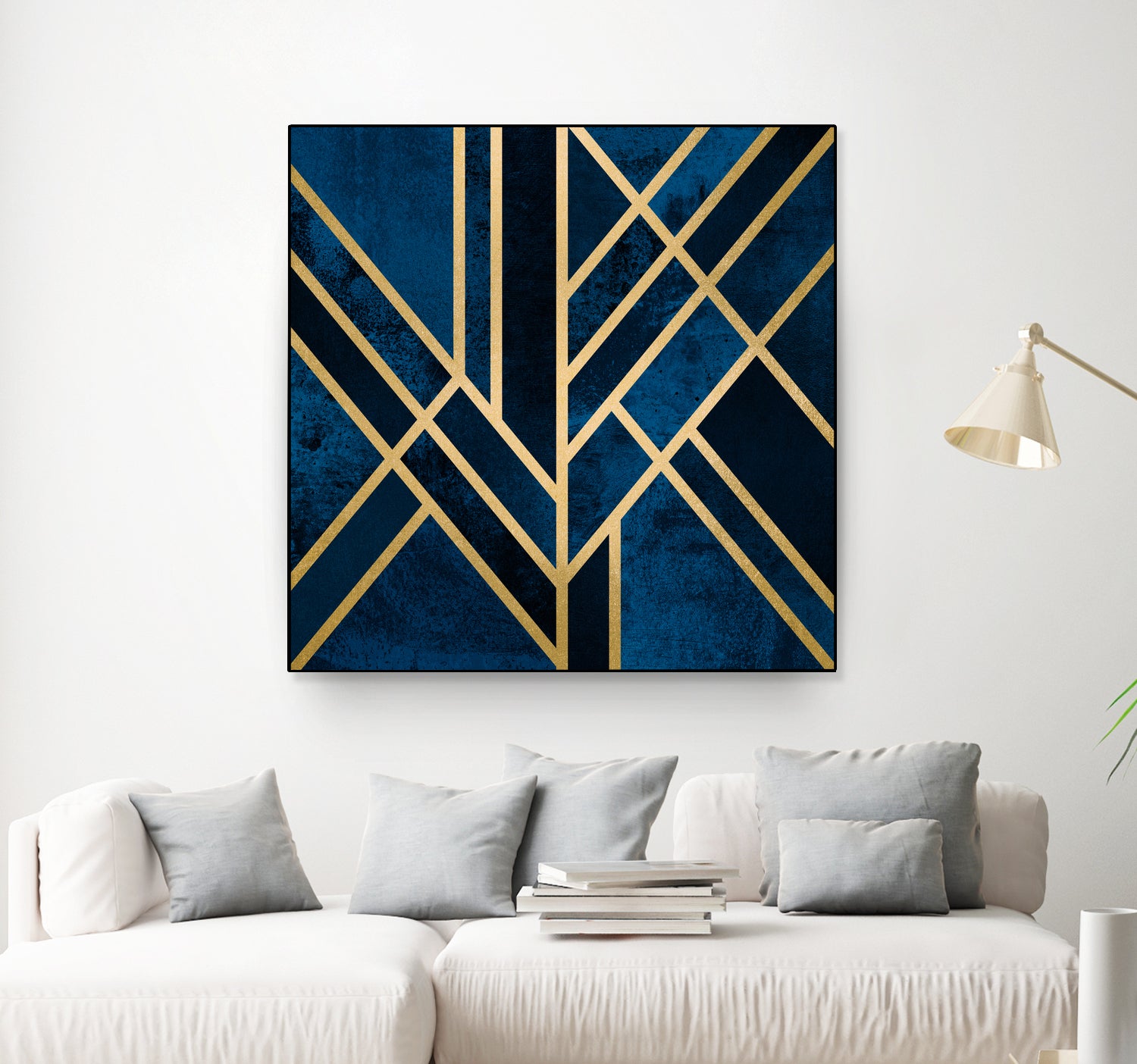 Art Deco Midnight by Elisabeth Fredriksson on GIANT ART - blue digital painting