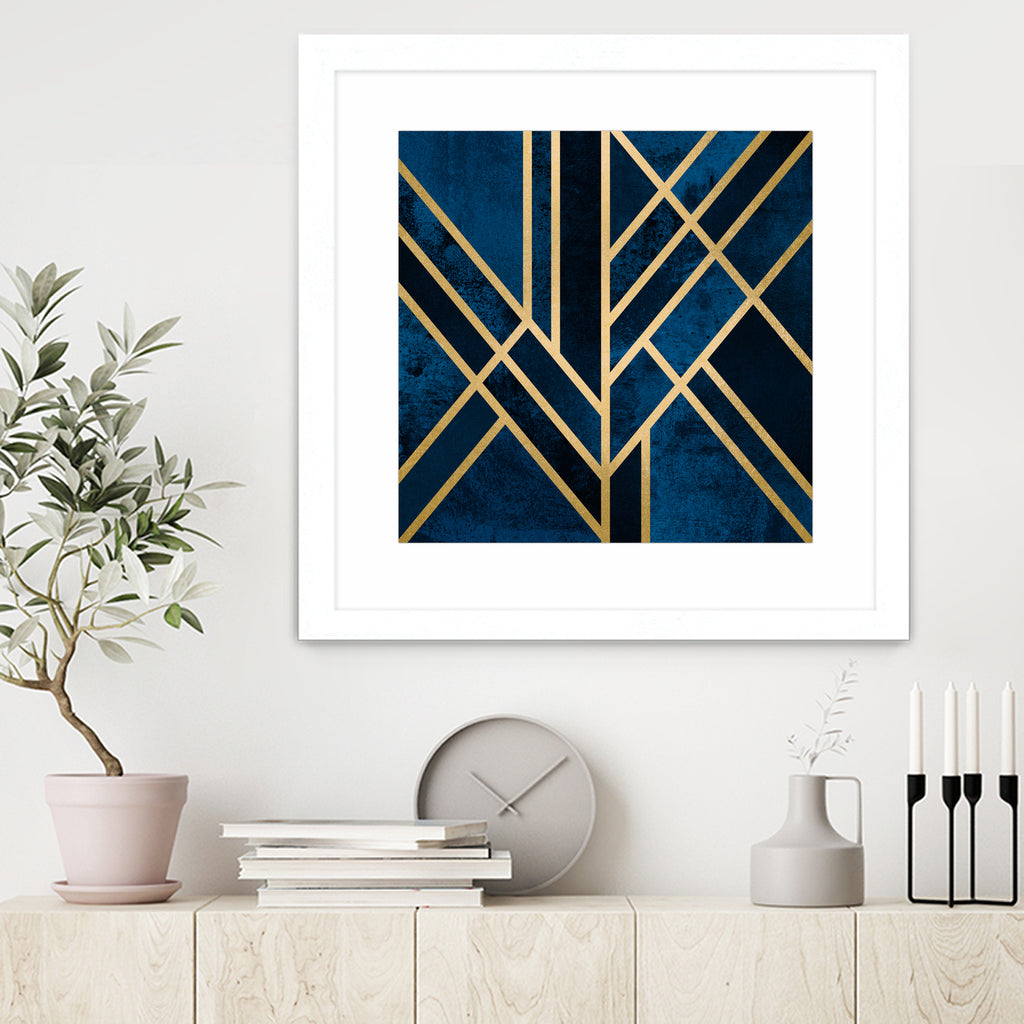 Art Deco Midnight by Elisabeth Fredriksson on GIANT ART - blue digital painting