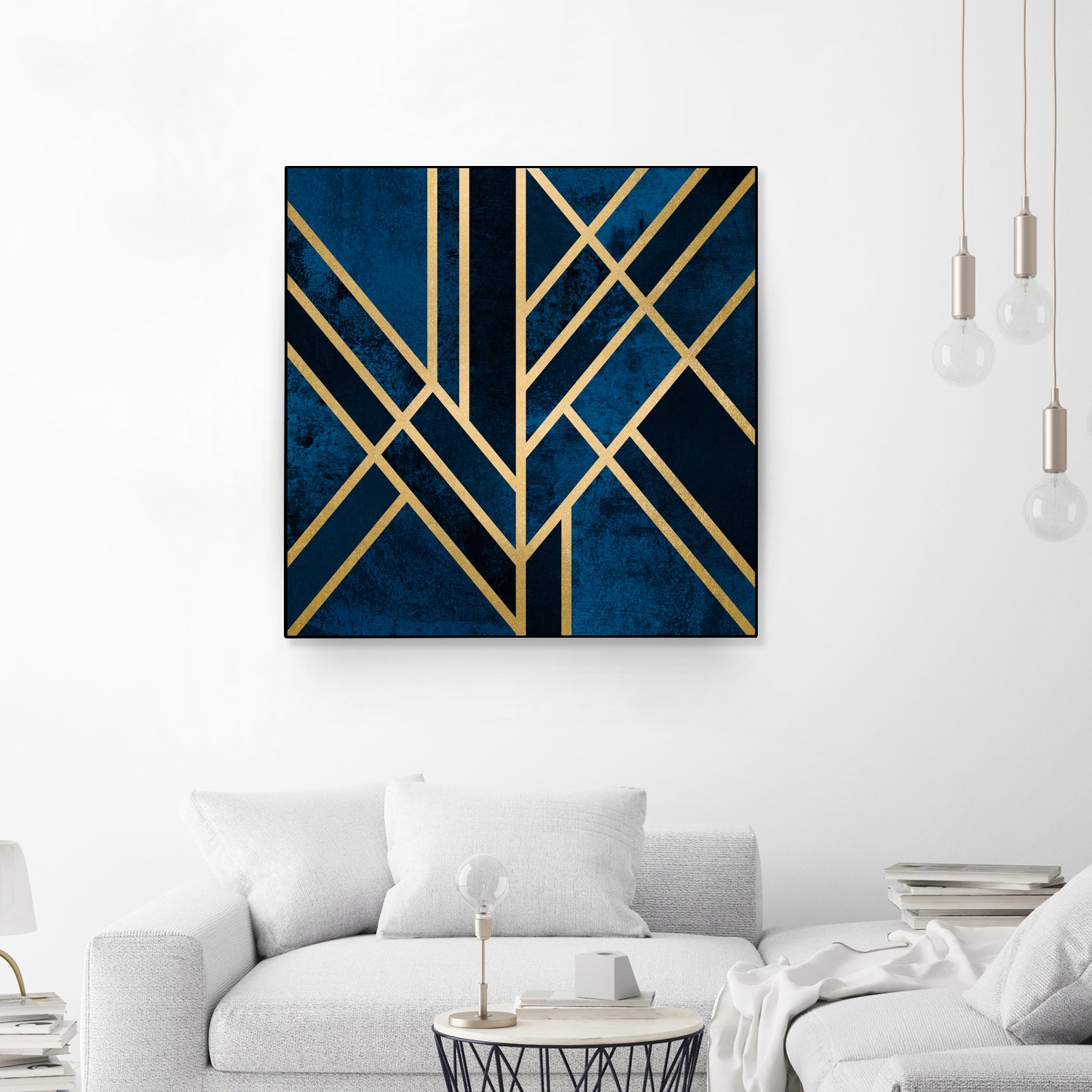 Art Deco Midnight by Elisabeth Fredriksson on GIANT ART - blue digital painting