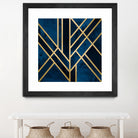 Art Deco Midnight by Elisabeth Fredriksson on GIANT ART - blue digital painting