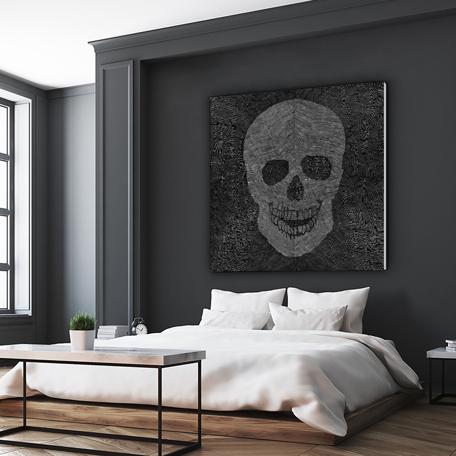 Memento Mori IV (17 hours) by Victor Fitzsimons on GIANT ART - black digital drawing