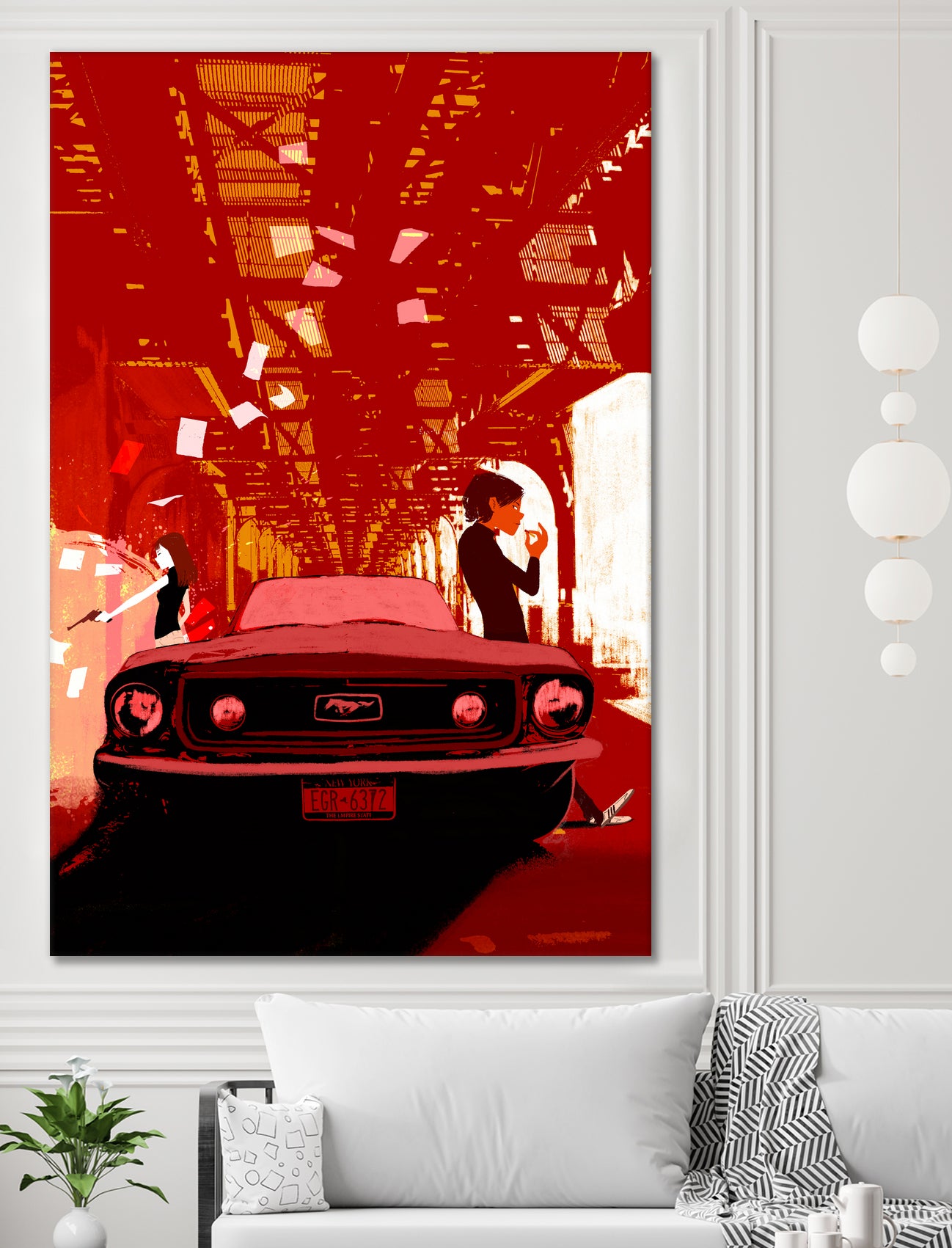 The Car by Oriol Vidal on GIANT ART - red digital painting