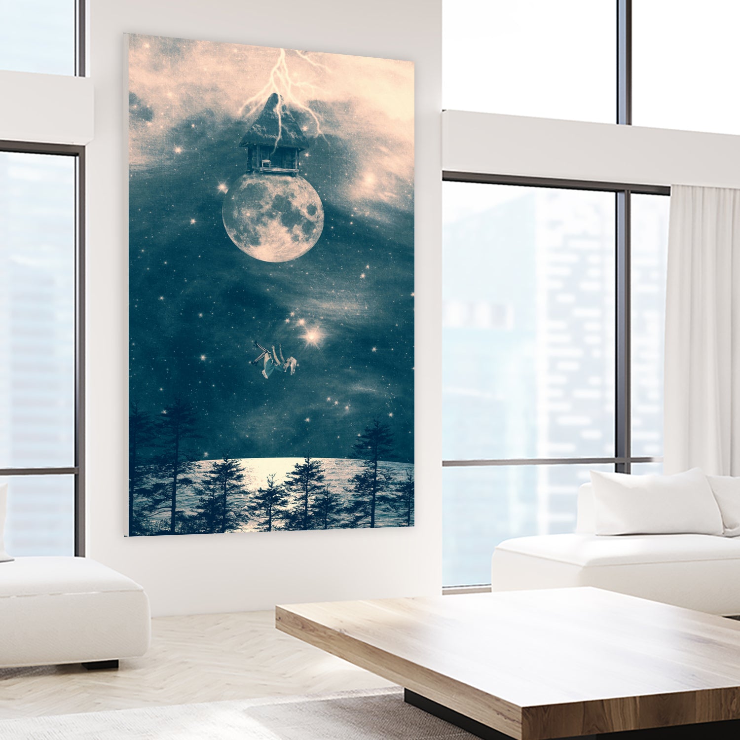 One day I fell from my moon cottage by Belle Flores on GIANT ART - photo manipulation