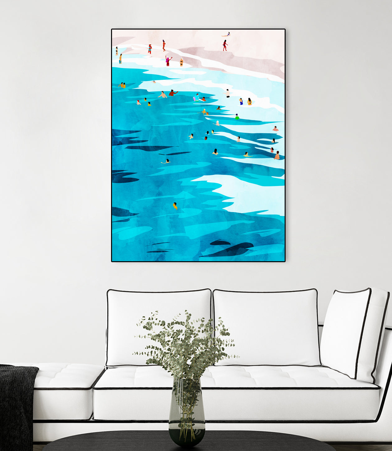 Beach Please by Uma Gokhale on GIANT ART - blue digital painting