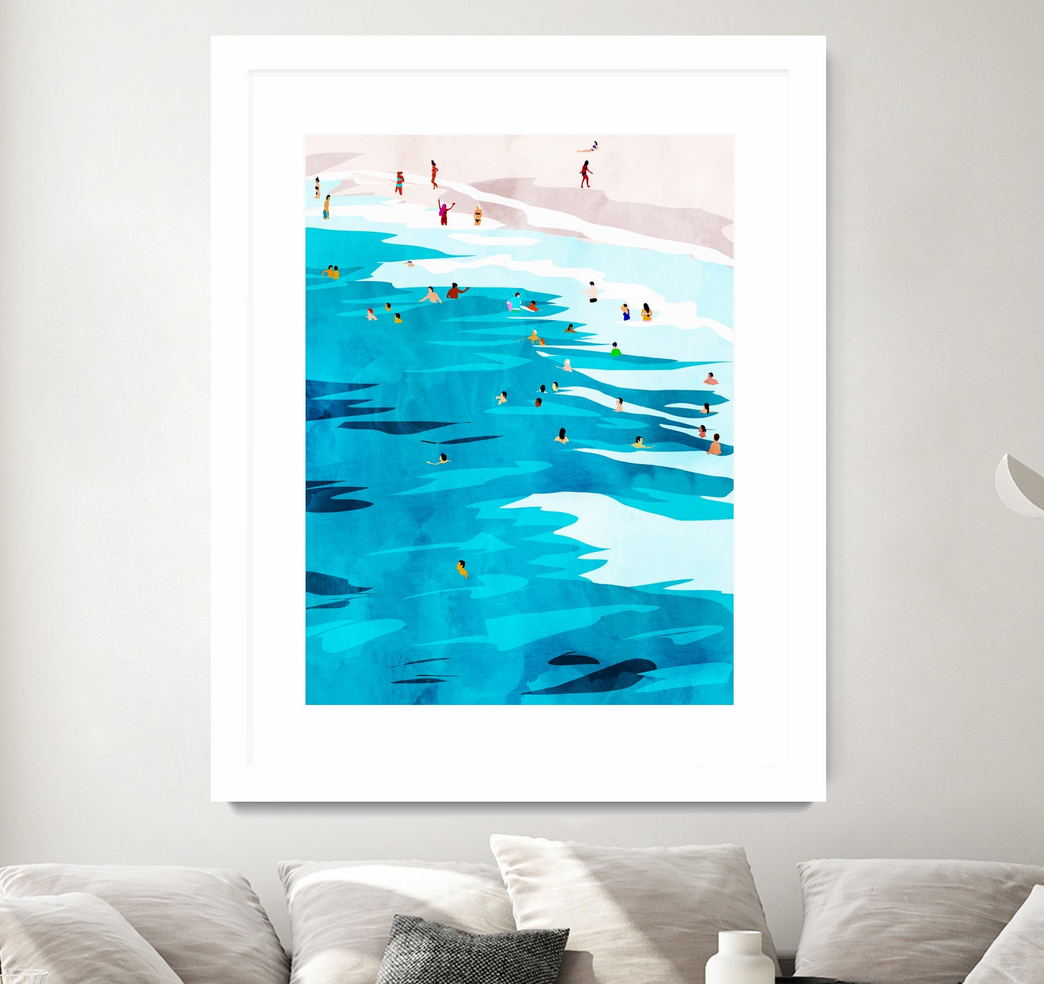 Beach Please by Uma Gokhale on GIANT ART - blue digital painting