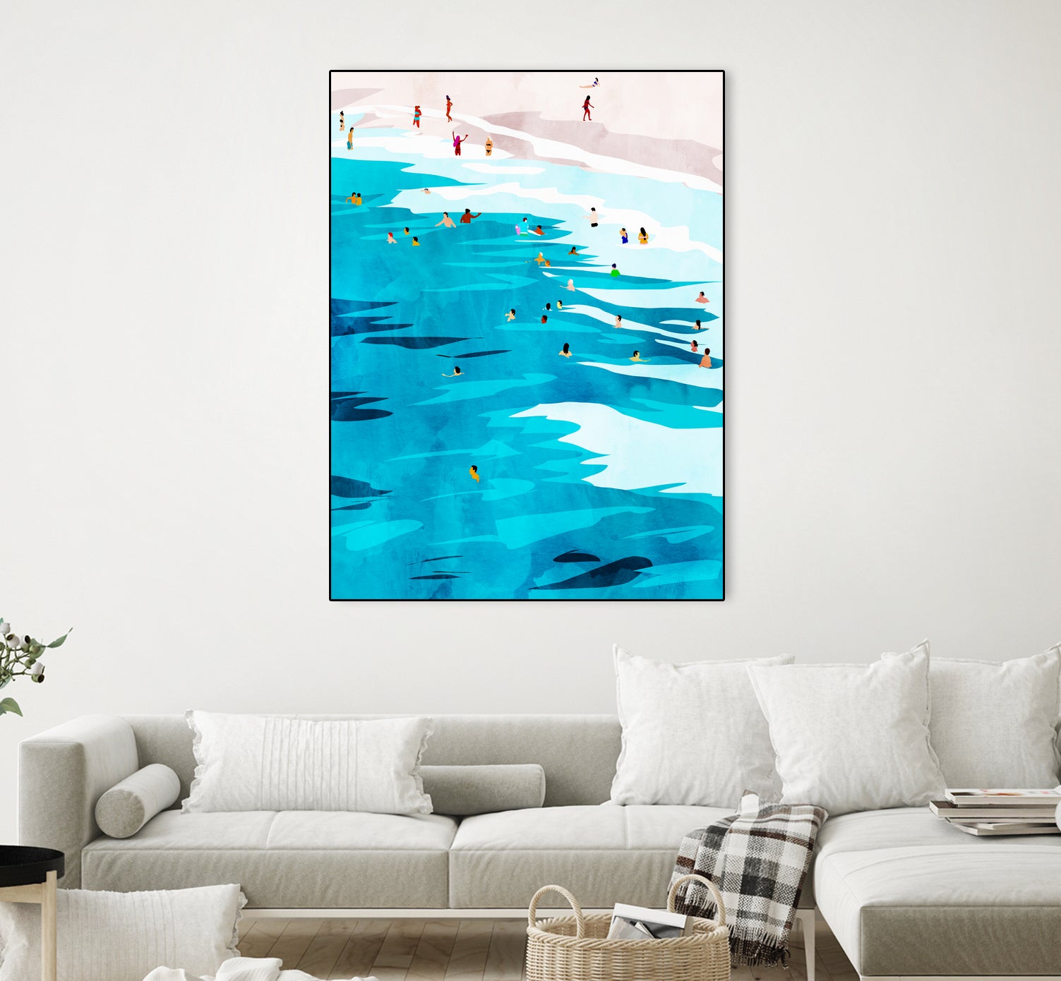 Beach Please by Uma Gokhale on GIANT ART - blue digital painting