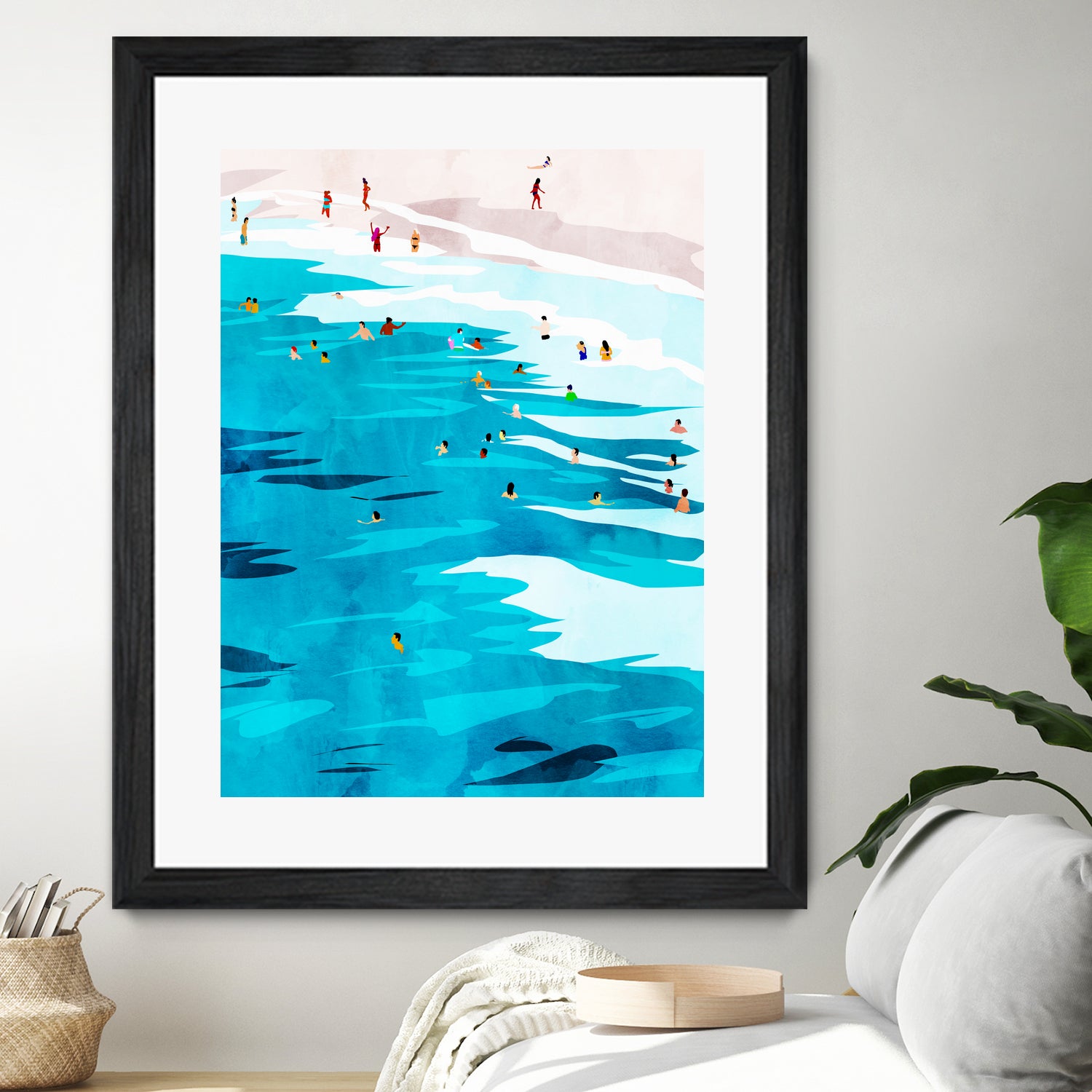 Beach Please by Uma Gokhale on GIANT ART - blue digital painting