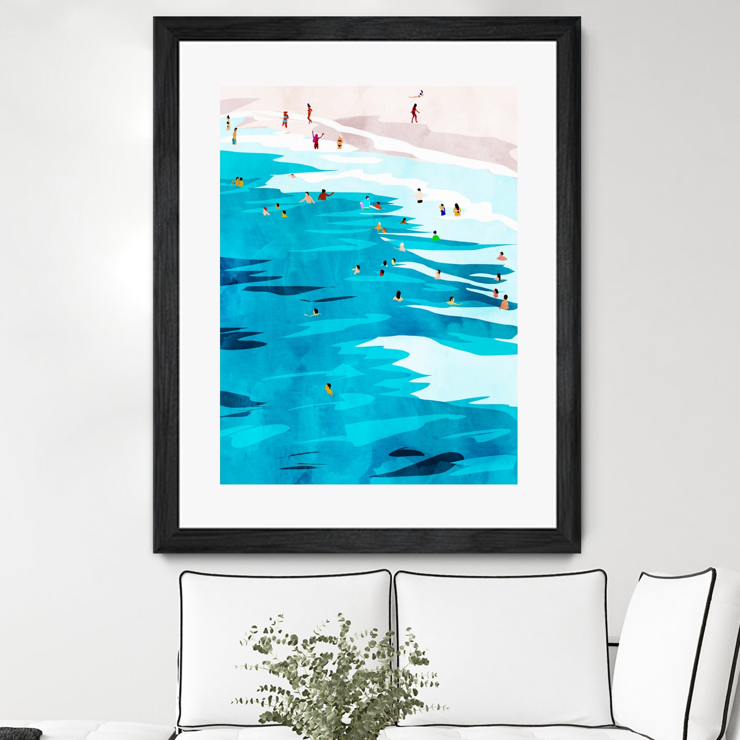 Beach Please by Uma Gokhale on GIANT ART - blue digital painting