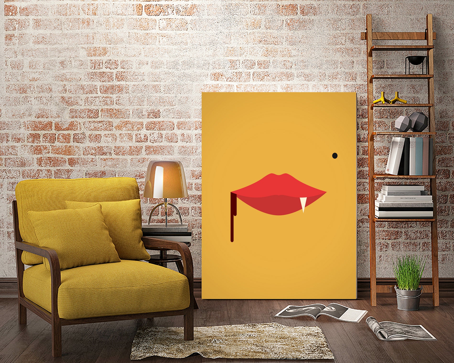 Monroe The Vampire by Filip Škundrić on GIANT ART - red vector illustration