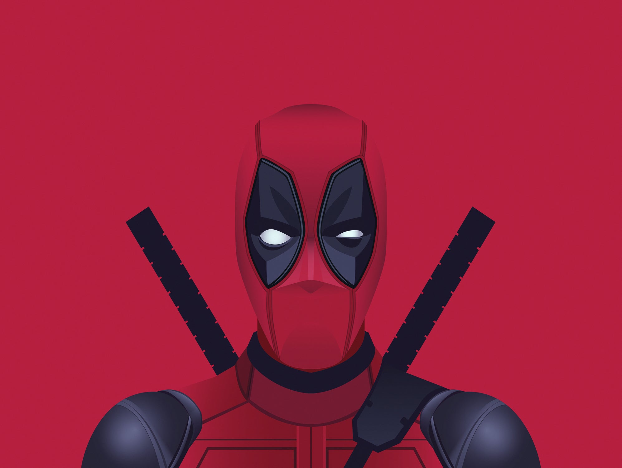 Deadpool by B.B. Wolfe on GIANT ART - red digital drawing