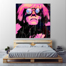 Inspired by Warhol Portrait by Stephen Chambers on GIANT ART - pink digital painting