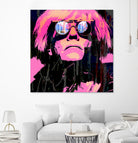 Inspired by Warhol Portrait by Stephen Chambers on GIANT ART - pink digital painting